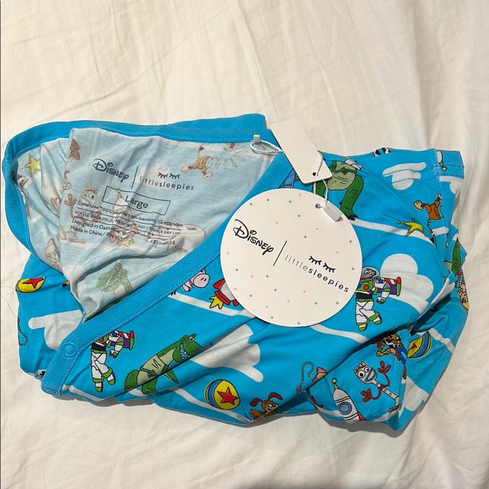 Disney Little Sleepies Blue Toy Story Pajama top